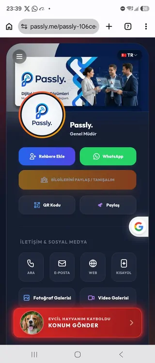Live Passly profile
