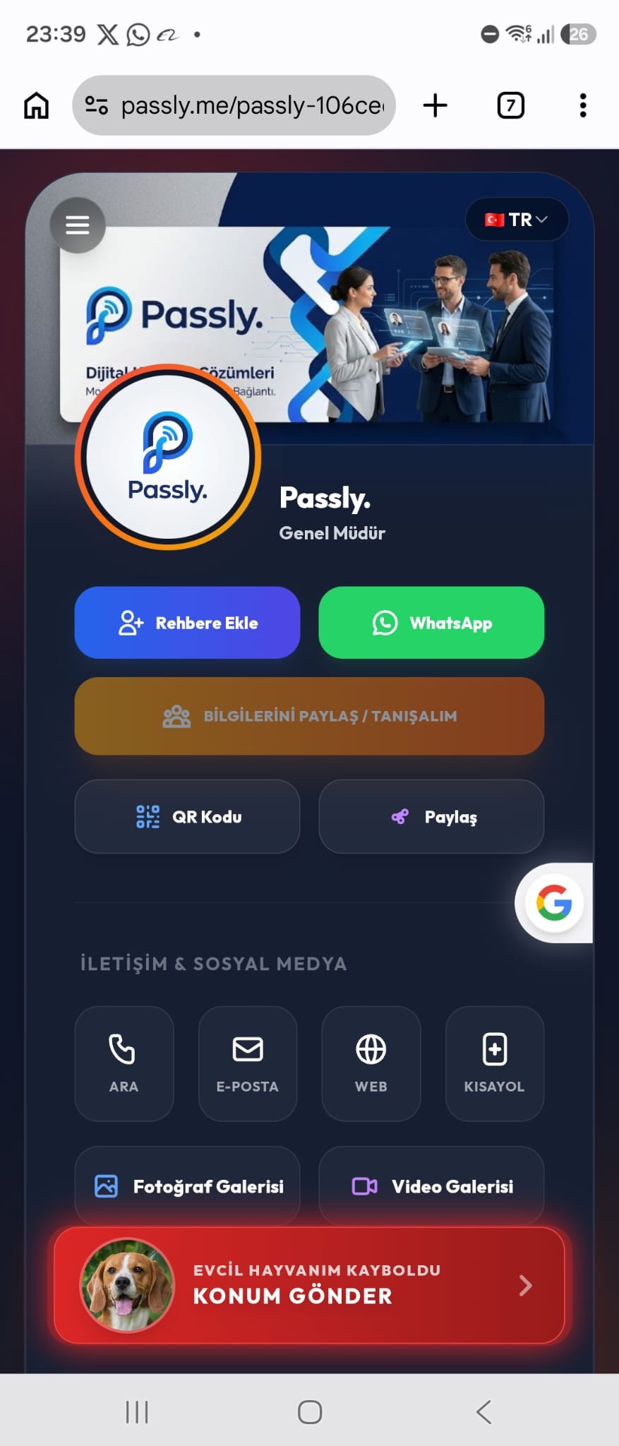 Passly Mobile View